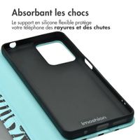imoshion Étui de télephone portefeuille Design Motorola Moto G24 Power - Black Blue Stripes