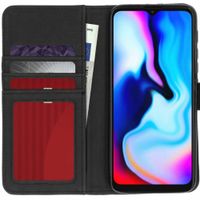 imoshion Étui de télephone portefeuille de luxe Motorola Moto E7 Plus / G9 Play - Noir