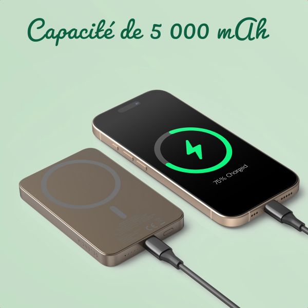 Crée ta propre Batterie externe MagSafe 5000 mAh - Desert Gold