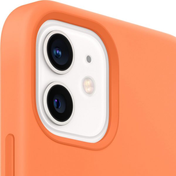 Apple Coque en silicone MagSafe Apple iPhone 12 Mini - Kumquat