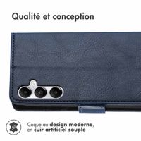 imoshion Étui de télephone portefeuille Samsung Galaxy A55 - Bleu foncé