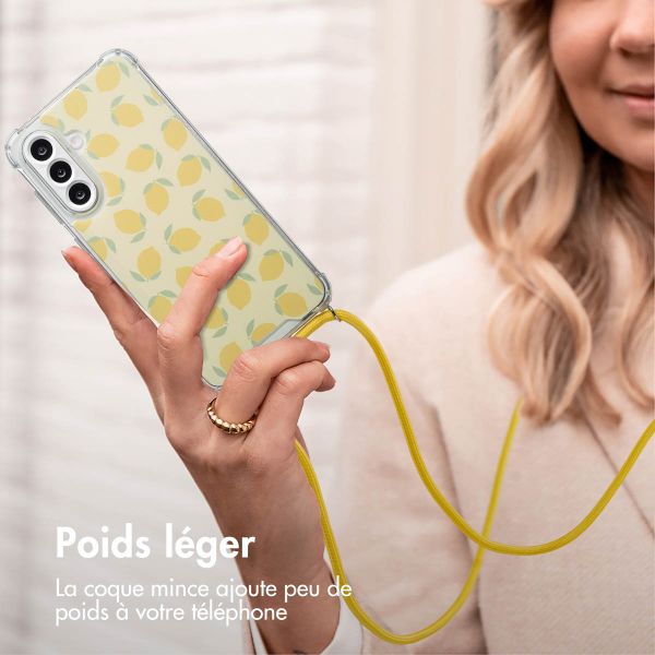 imoshion Coque Design avec cordon Samsung Galaxy A56 - Citrus Dream