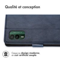 imoshion Étui de téléphone portefeuille Luxe Nokia XR21 - Bleu foncé