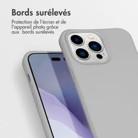 imoshion Coque de couleur avec cordon amovible Apple iPhone 14 Pro Max - Gris