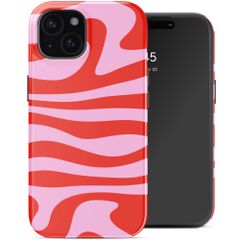 Selencia Coque arrière Vivid avec MagSafe Apple iPhone 15 - Dream Swirl Pink