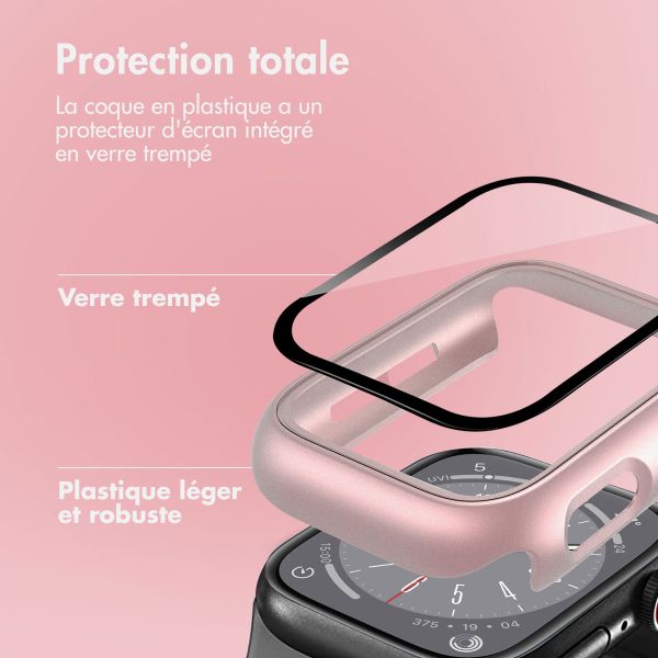 imoshion Coque rigide à couverture complète Apple Watch 7 / 8 / 9 - 45 mm - Rose Doré