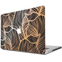 imoshion Coque Design Laptop pour MacBook Pro 16 pouces (2021) / Pro 16 pouces (2023) M3 chip - A2485 / A2780 / A2991 / A3186 / A3403 - Golden Leaves