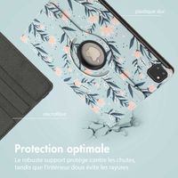 imoshion Coque tablette Design rotatif à 360° iPad Pro 11 (2024) M4 - Flowers