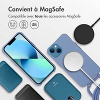 imoshion Coque de couleur avec cordon amovible MagSafe iPhone 13 - Ash Blue