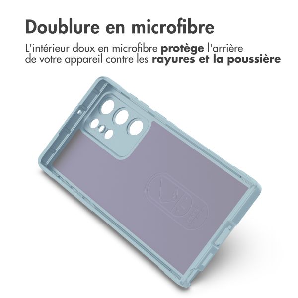 imoshion Coque arrière EasyGrip Samsung Galaxy S22 Ultra - Bleu clair