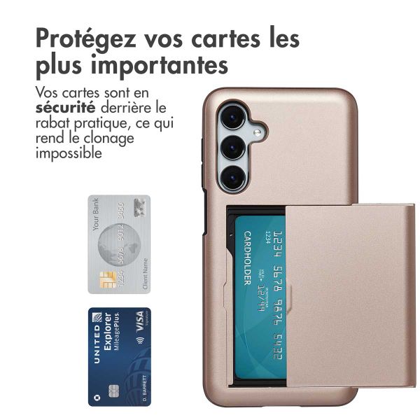 imoshion Coque arrière avec porte-cartes Samsung Galaxy A16 - Rose Doré