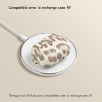 Selencia Coque Sabi Apple AirPods Pro / Pro 2 - imprimé léopard - Soft Ivory