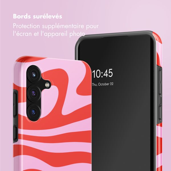 Selencia Coque arrière Vivid Samsung Galaxy S25 FE - Dream Swirl Pink