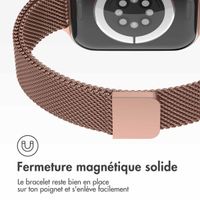 imoshion Bracelet slim Milanese Apple Watch Series 1 t/m 9 / SE (38/40/41 mm) | Series 10 / 11 (42 mm) - Vintage Gold