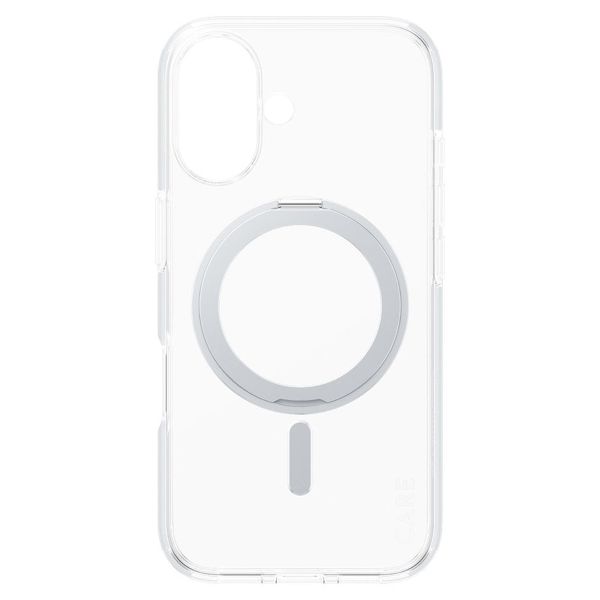 CARE by PanzerGlass Coque Kickstand MagSafe iPhone 16 - Argent