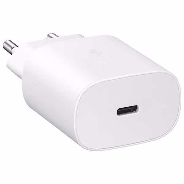Samsung Ensemble Batterie Externe Officiel | Samsung Galaxy Batterie Externe 10.000 mAh - 2x USB-C - Beige + Adaptateur USB-C Samsung 25 Watts - Blanc