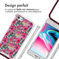 imoshion Coque Design avec cordon Apple iPhone SE (2022 / 2020) / 8 / 7 - Flower Water