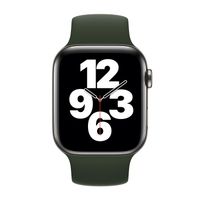 Apple Bracelet Boucle unique en Silicone Apple Watch | 44/45/46/49 mm - Taille 8 - Cyprus Green