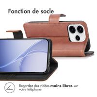 imoshion Étui de télephone portefeuille de luxe Oppo Reno15 (5G) - Marron