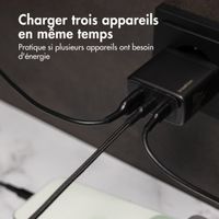 imoshion Adaptateur secteur 65 watts | 2x USB-C + 1x USB-A - Noir