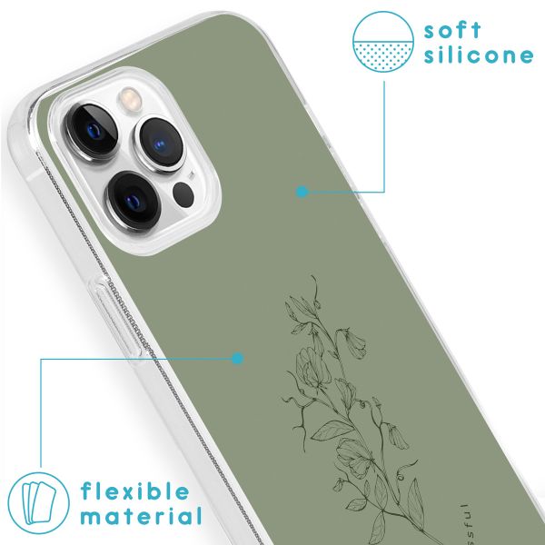 imoshion Coque Design Apple iPhone 13 Pro - Floral Green