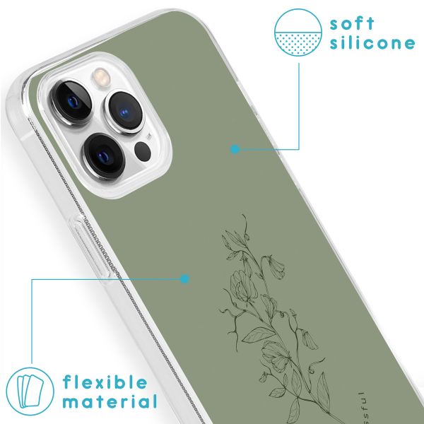 imoshion Coque Design iPhone 13 Pro - Floral Green