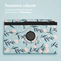 imoshion Coque Design rotatif à 360° Samsung Galaxy Tab S10 Ultra / Tab S9 Ultra - Flowers