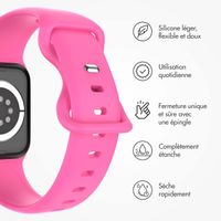 imoshion Bracelet en silicone⁺ Apple Watch Series 1 t/m 9 / SE (38/40/41 mm) | Series 10 / 11 (42 mm) - Taille S/M - Barbie Pink