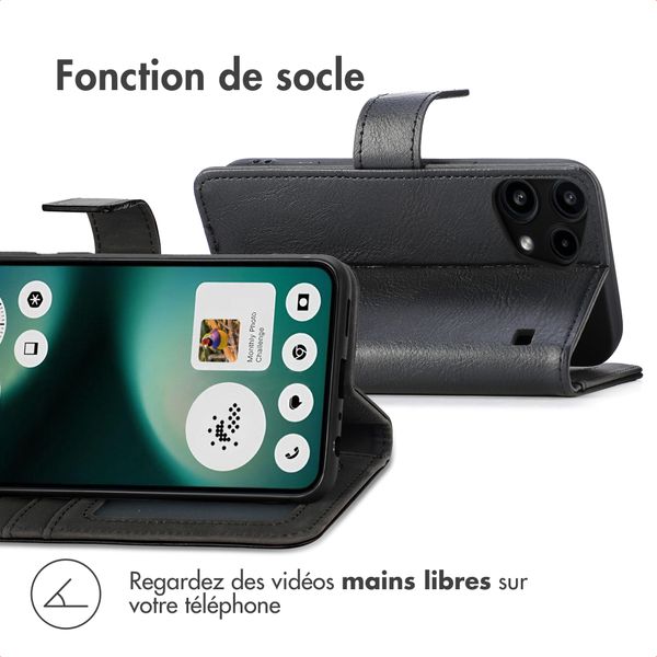 imoshion Étui de télephone portefeuille Nothing Phone (3a) Lite - Noir