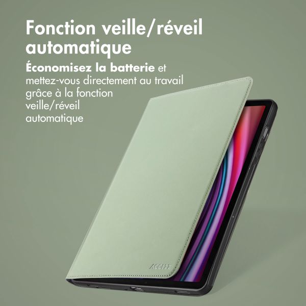 Accezz Coque tablette Classic Samsung Galaxy Tab S10 Plus / Tab S9 FE Plus / Tab S9 Plus - Vert
