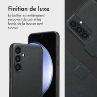 Accezz Étui de télephone portefeuille en cuir 2-en-1 avec MagSafe Samsung Galaxy S23 FE - Onyx Black
