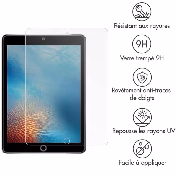 imoshion Protection d'écran en verre trempé Apple iPad 6 (2018) 9.7 pouces / iPad 5 (2017) 9.7 pouces / Air 2 (2014)/Air 1 (2013)