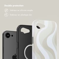 Selencia Coque arrière Vivid avec MagSafe Apple iPhone 16e - Desert Waves Beige