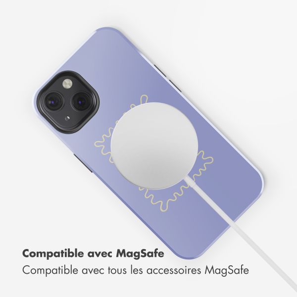 Selencia Coque arrière Vivid avec MagSafe Apple iPhone 13 - More Amor