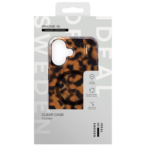 iDeal of Sweden Clear Case MagSafe iPhone 16 - Tortoise