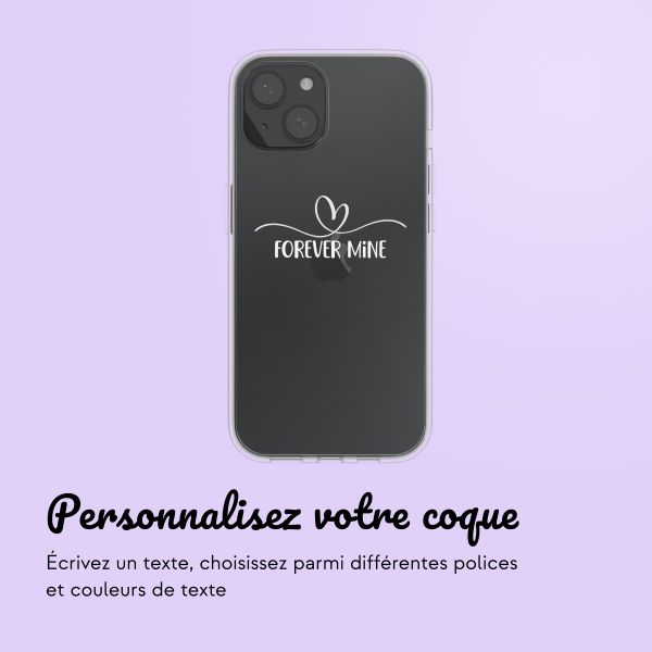 Coque avec votre propre photo et/ou texte Apple iPhone 15 - Sierlijk hartje