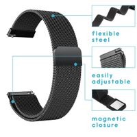 imoshion Bracelet magnétique milanais Samsung Galaxy Watch 3 (45 mm) / Watch (46 mm) / Gear S3 Frontier / Gear S3 Classic (22 mm) - Noir