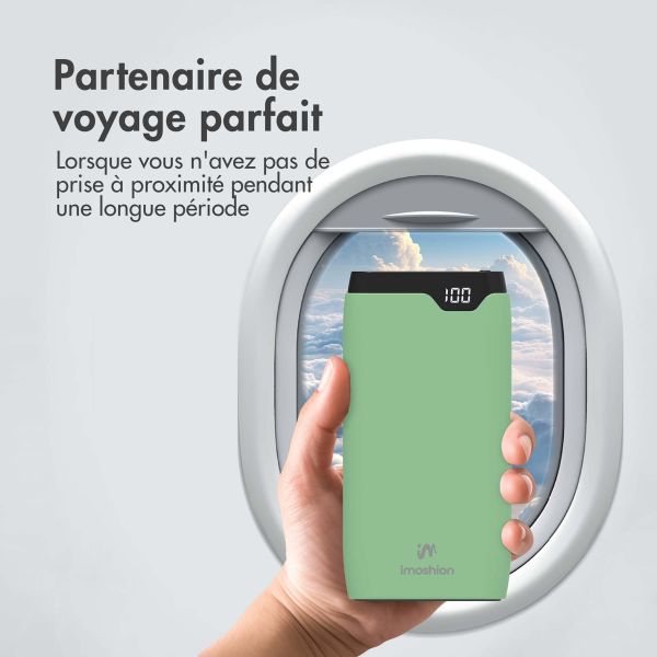 imoshion Batterie externe - 10.000 mAh - Quick Charge et Power Delivery - Vert