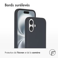 Accezz Coque Liquid Silicone avec MagSafe Apple iPhone 16 Plus - Bleu foncé