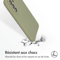 Accezz Coque Liquid Silicone Samsung Galaxy A37 (5G) - Cooper Green