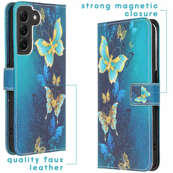 imoshion Coque silicone design Samsung Galaxy S22 Plus -  Blue Butterfly