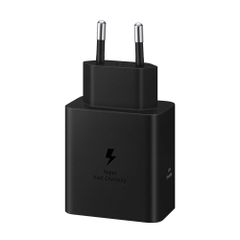 Samsung Adaptateur secteur original avec câble USB-C – Chargeur – Connexion USB-C – Charge rapide – 60 watts – 1,8 mètre – Noir