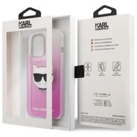 Karl Lagerfeld Coque arrière rigide Choupette iPhone 13 Pro - Rose