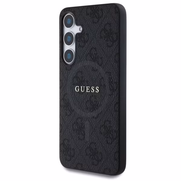 Guess Coque MagSafe Classic avec logo 4G Samsung Galaxy S25 - Noir