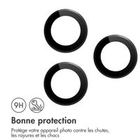 imoshion Lot de 2 protections d'objectif de caméra Apple iPhone 16 Pro / 16 Pro Max - Noir / Titanium
