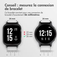 imoshion Bracelet QuickFit® en silicone  - Connexion Garmin 26 mm - Blanc