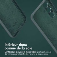 Accezz Étui de téléphone portefeuille en cuir 2-en-1 avec MagSafe Samsung Galaxy S24 - Cedar Green