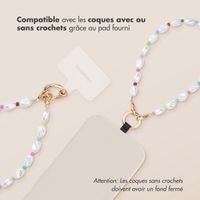 imoshion Ensemble de cordons de téléphone colorés avec perles – Rose