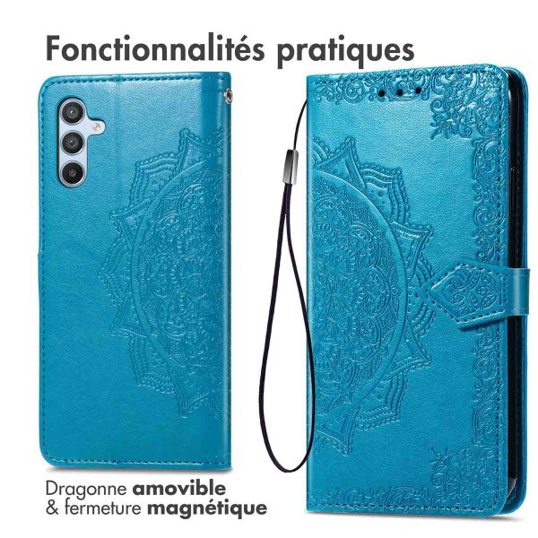 imoshion Etui de télephone Mandala Samsung Galaxy A26 - Turquoise