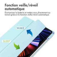 imoshion Coque tablette rigide Trifold iPad Pro 12.9 (2018/2020/2021/2022) - Bleu clair